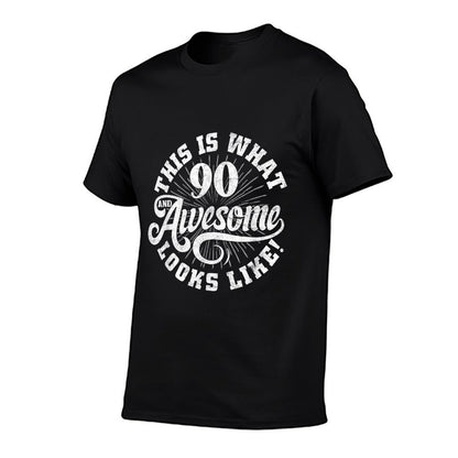 This Is What An Awesome 90 Year Old Looks Like 90th Birthday  Odor-resistant T-Shirt