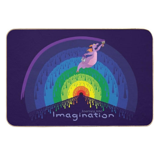 Journey Into Imagination - Painting The Dreamport  Anti-Trip Bath Mat