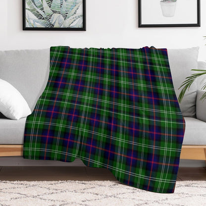 Clan Sutherland Tartan Easy Care Throw Blanket