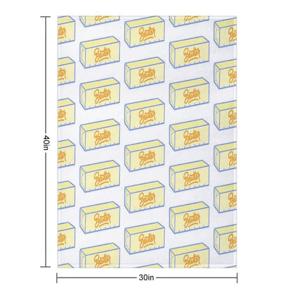 Stick of Butter Comfort Throw Blanket
