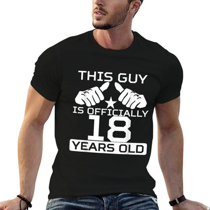 This Guy Is Officially 18 Years Old 18th Birthday  Versatile T-Shirt