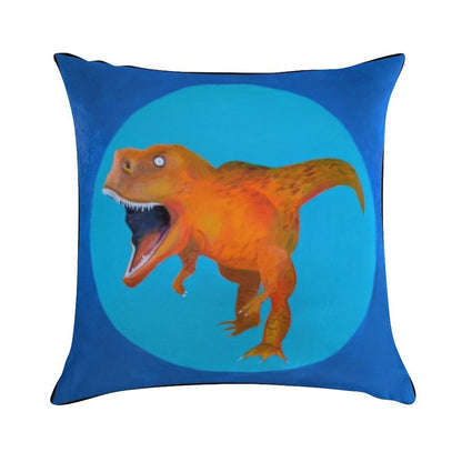 T-Rex Square Soft Luxury Feel Throw Pillow
