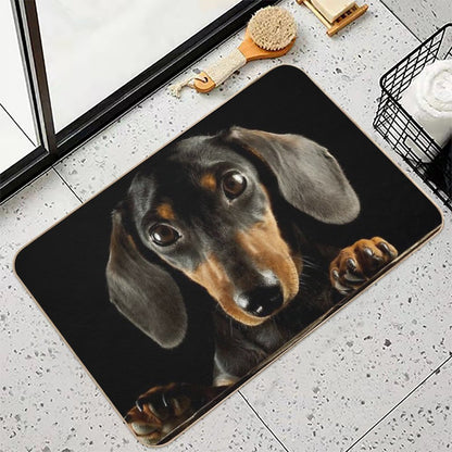Dachshund Dog Photo Portrait  Toxin-Free Bath Mat