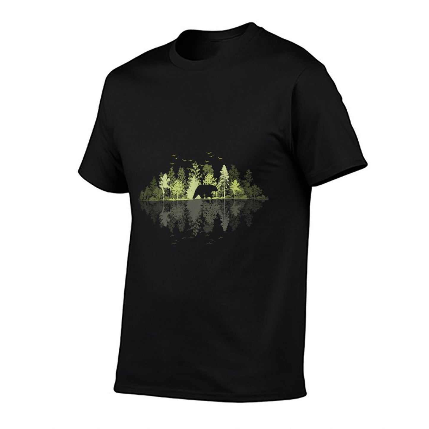 Trees Reflection Wildlife Nature Animal Bear Outdoor Forest  Soft T-Shirt