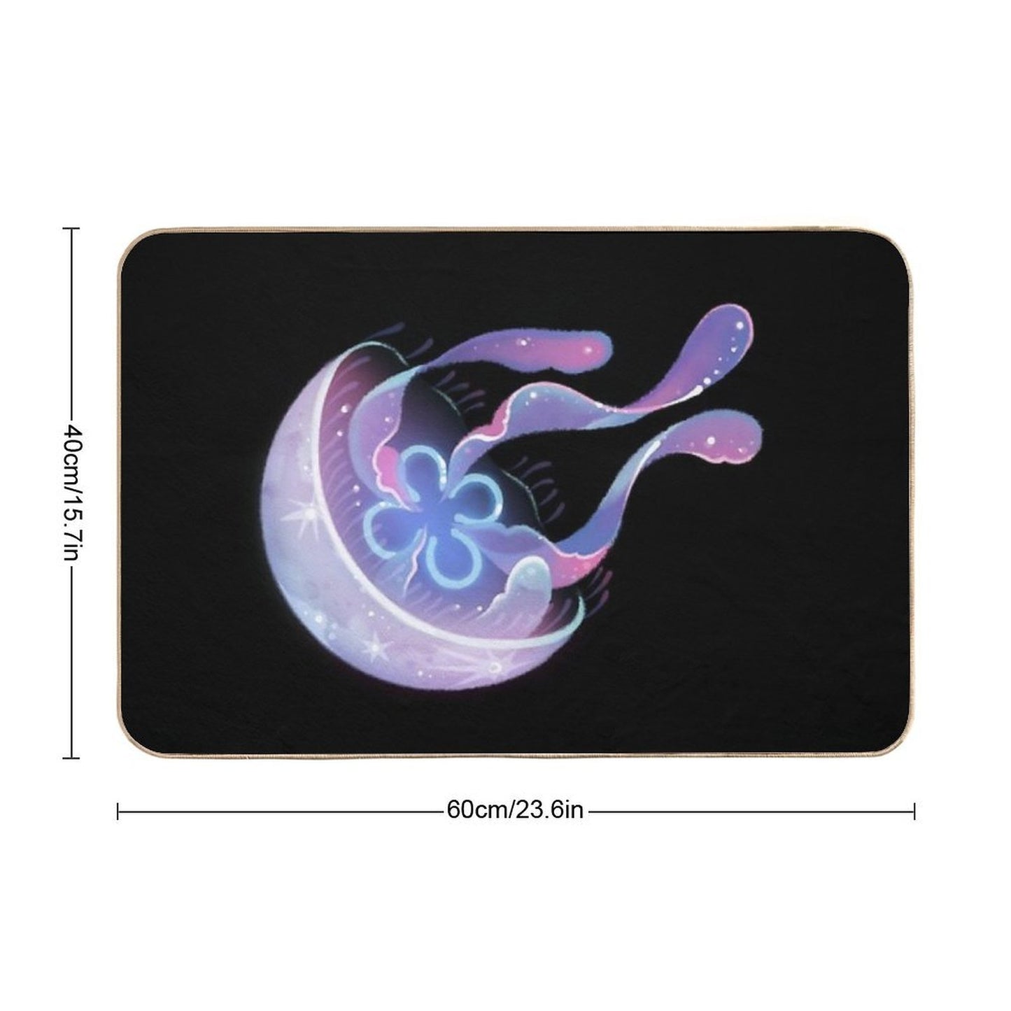 Moon Jelly  Easy Maintenance Bath Mat