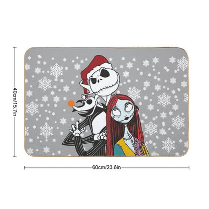 Jack Skellington, Zero And Sally - The Nightmare Before Christmas  Slip-Resistant Bath Mat