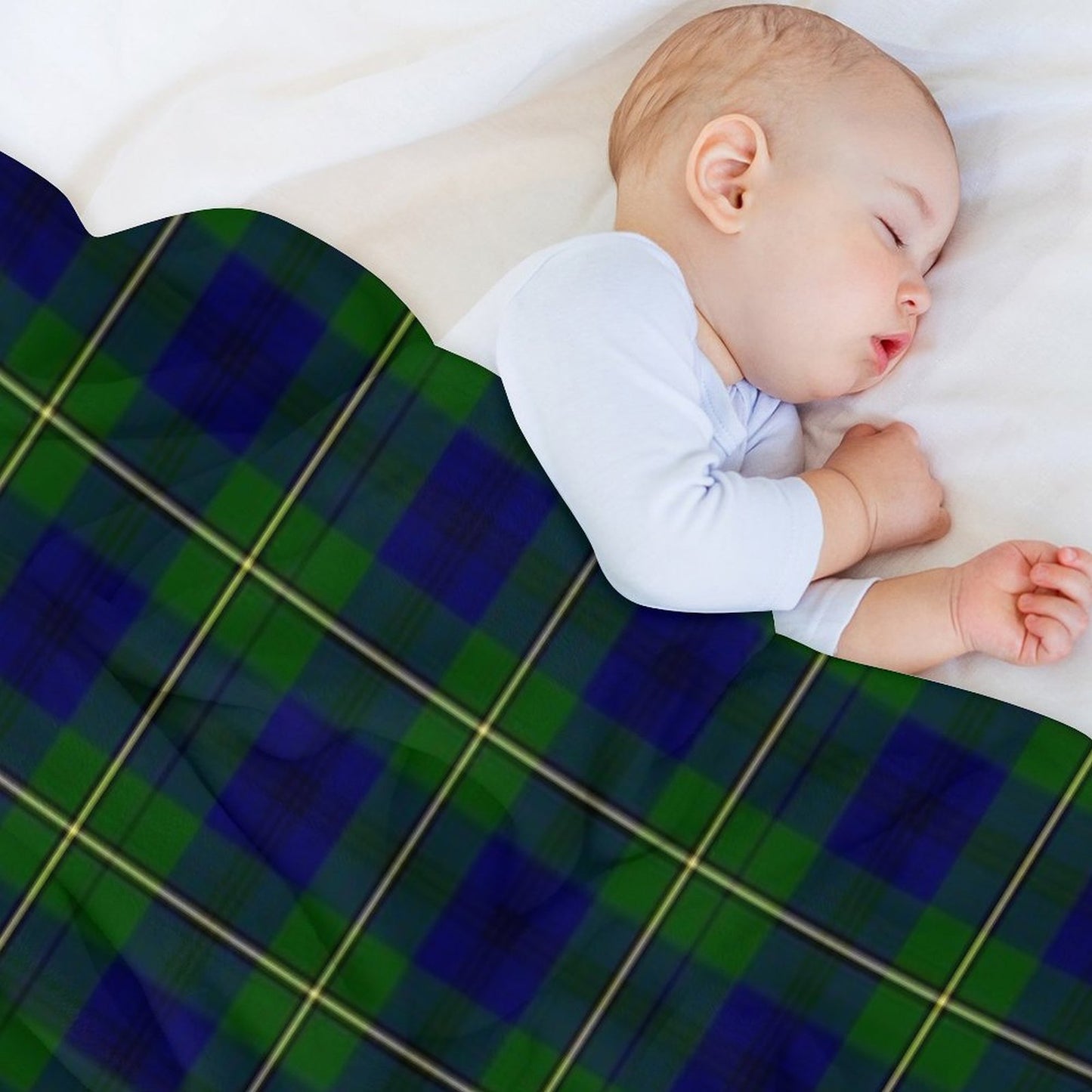 Clan Johnston Tartan Velvety-soft Throw Blanket