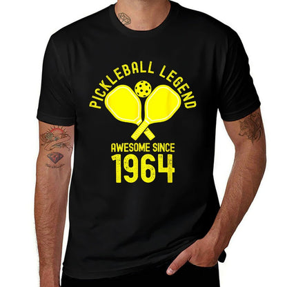 Pickleball Legend Awesome Since 1964 Retro 60th Birthday Comfortable T-Shirt