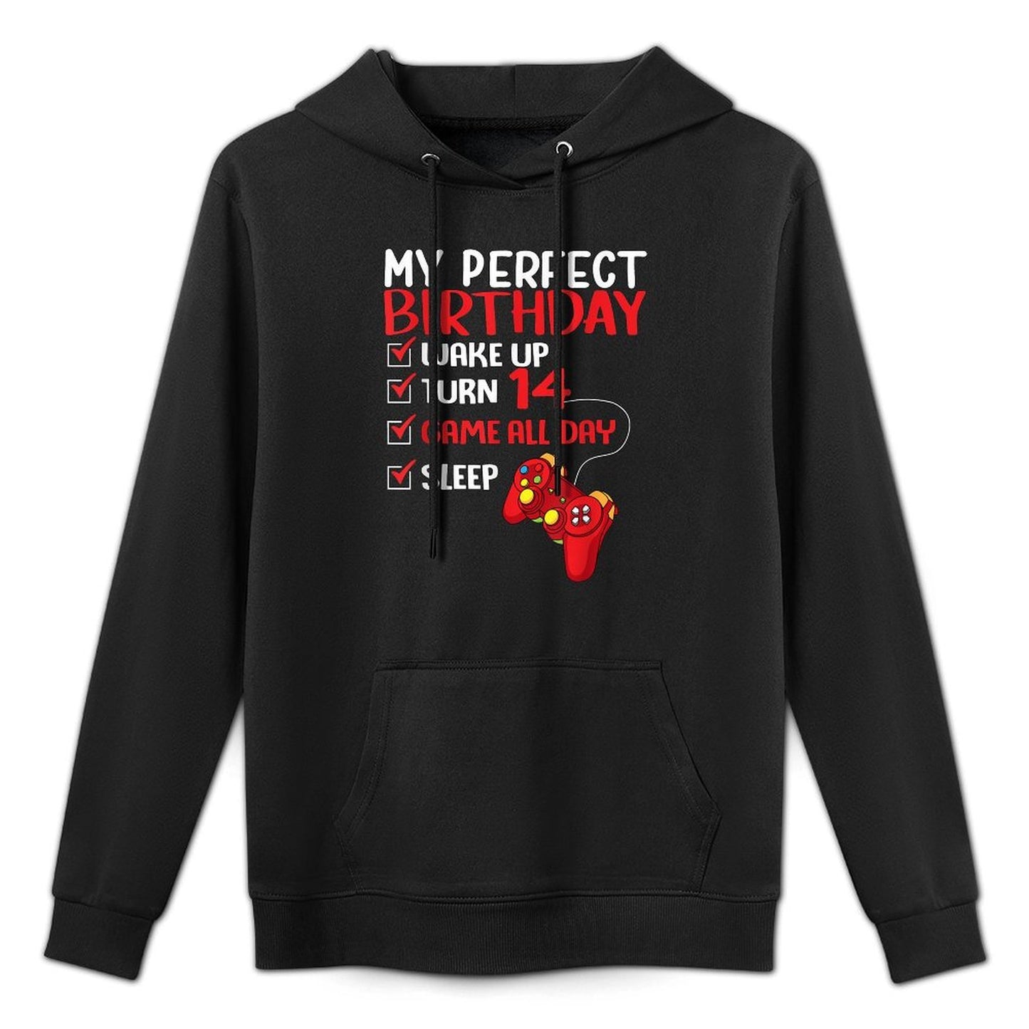 14. Perfect Birthday Player, The 14 Year Old Casual Wear Hoodie