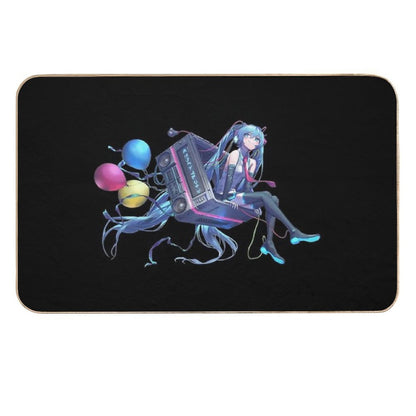 Hatsune Miku  Fade-Resistant Bath Mat