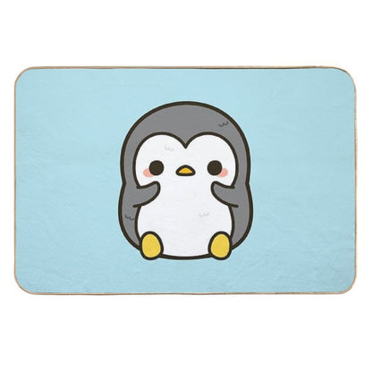 Shy Penguin  Dirt-Trapping Bath Mat