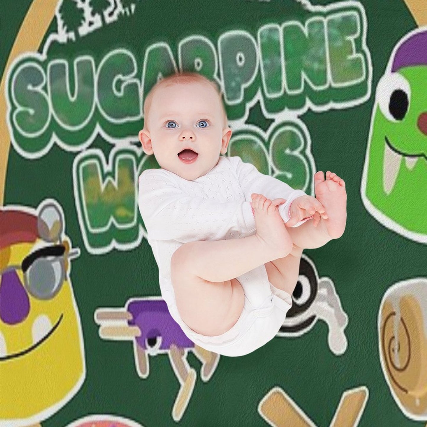 Sugarpine Woods Bugsnax Characters Kinda Bug, Kinda Snack  Bookbag  Bugsnax Snax And Grumpus Multi-functional Throw Blanket