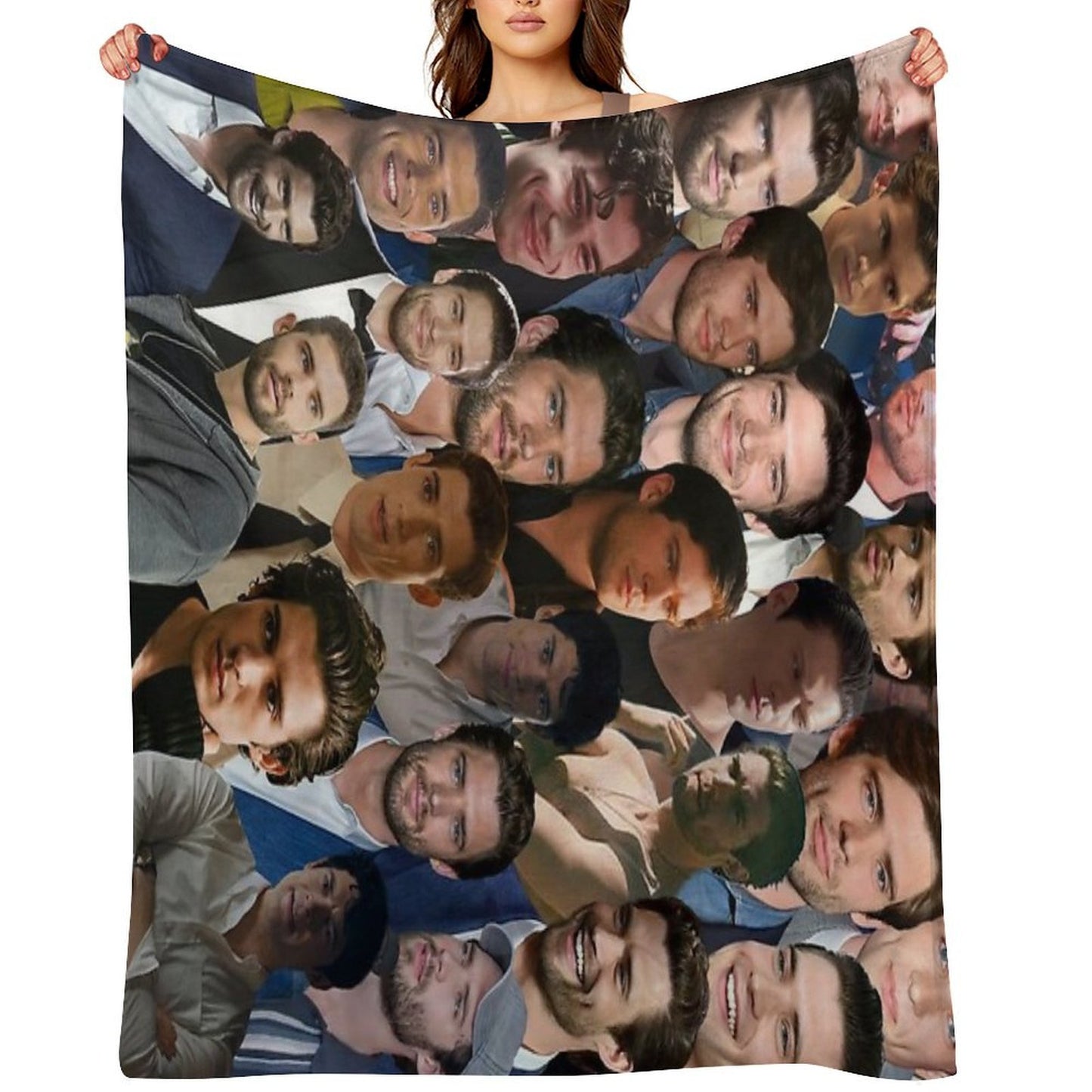 DavidCorenswet Photo Collage Sustainable Throw Blanket