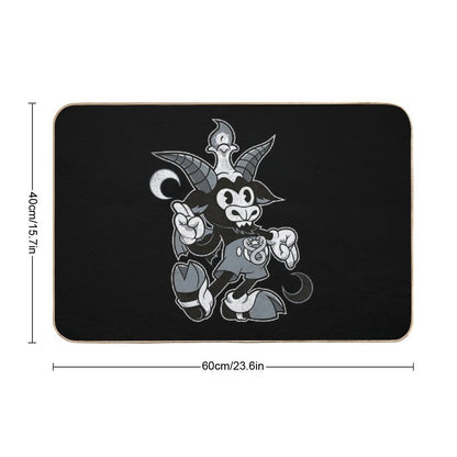 Do Walt Thou Wilt - Baphomet - Creepy Cute Occult  Repositionable Bath Mat