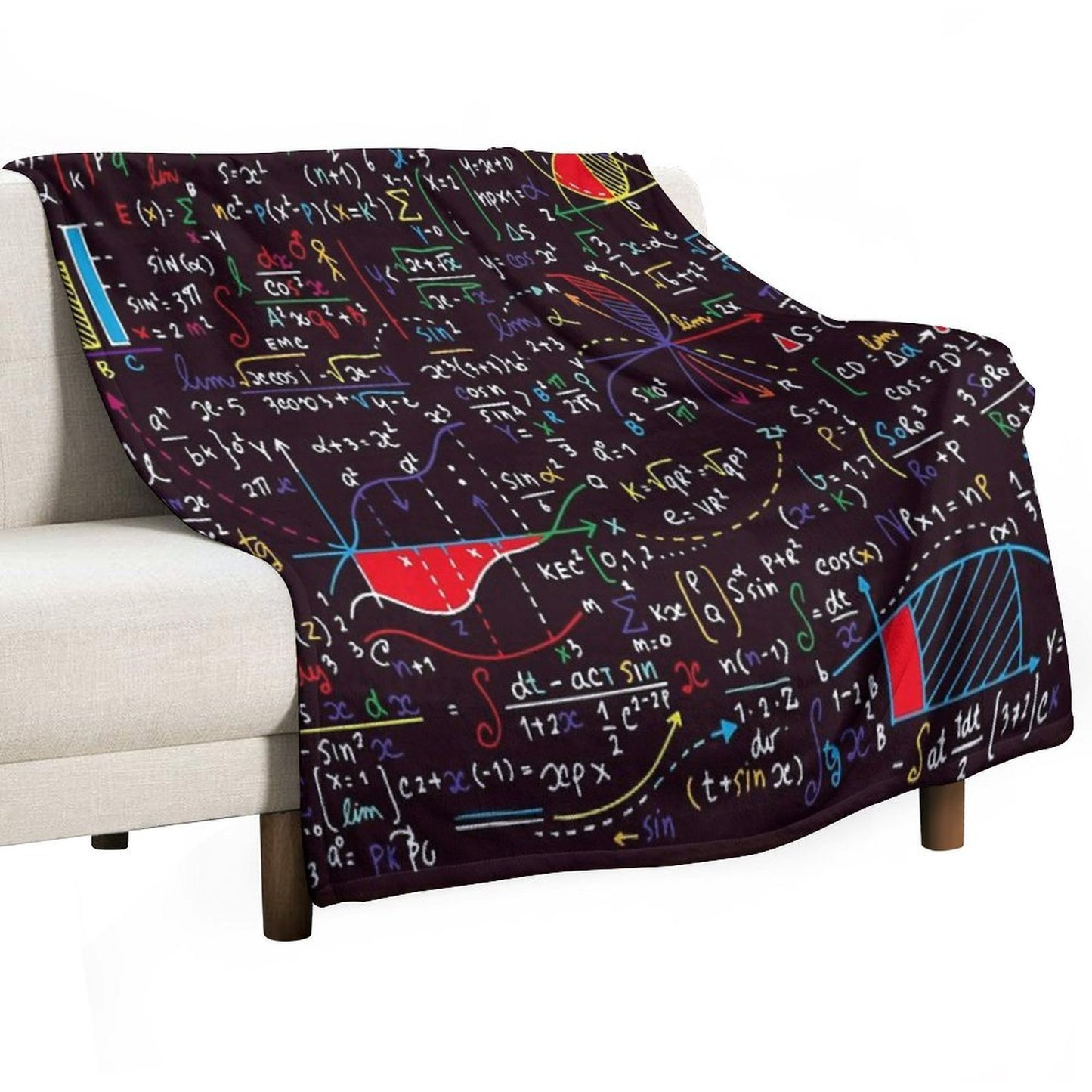 Colorful Math Design All-season Throw Blanket
