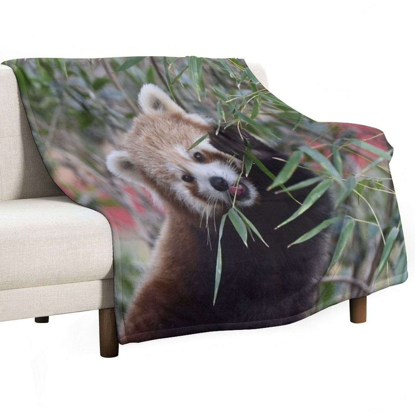 Red Panda 2 Machine-washable Throw Blanket