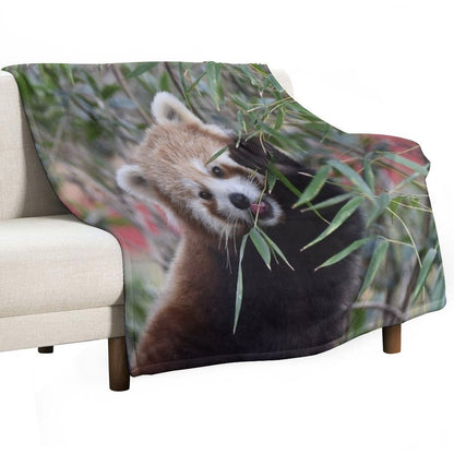 Red Panda 2 Machine-washable Throw Blanket