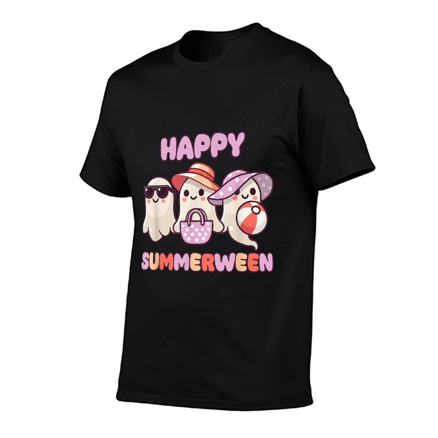 Happy Summerween Summer Halloween Ghost  Stretchy T-Shirt