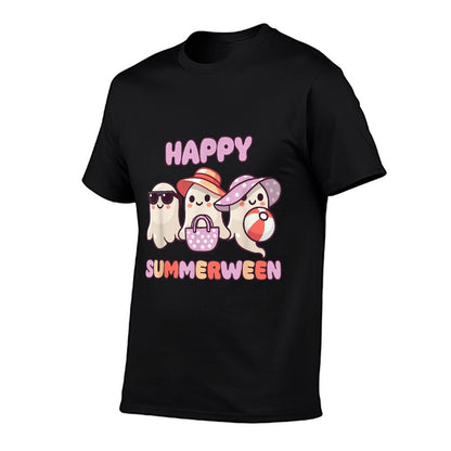 Happy Summerween Summer Halloween Ghost  Stretchy T-Shirt