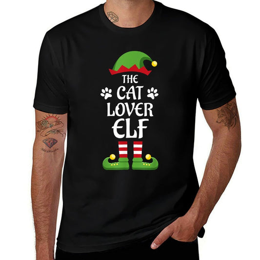 Cat Lover Elf Family Matching Group Christmas  Slim-fit Cut T-Shirt
