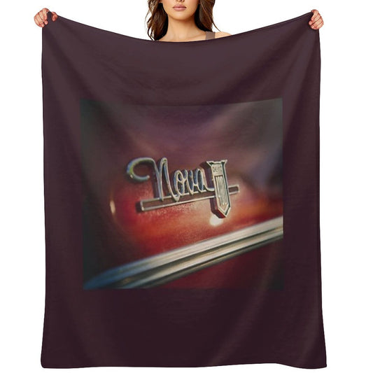 Chevy Nova 400 Badge Versatility Throw Blanket