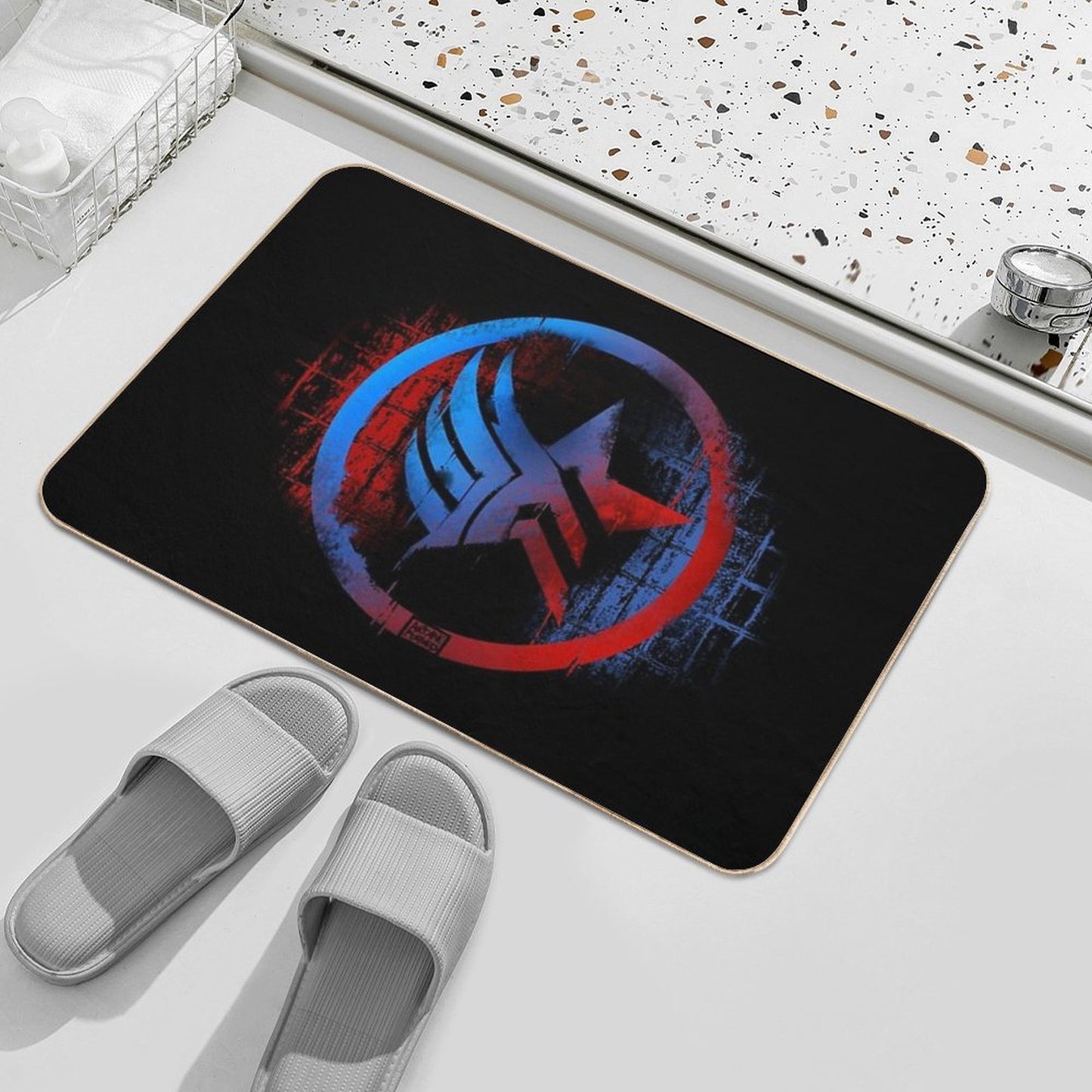 Mass Effect Paragon Renegade  Pet-Safe Bath Mat