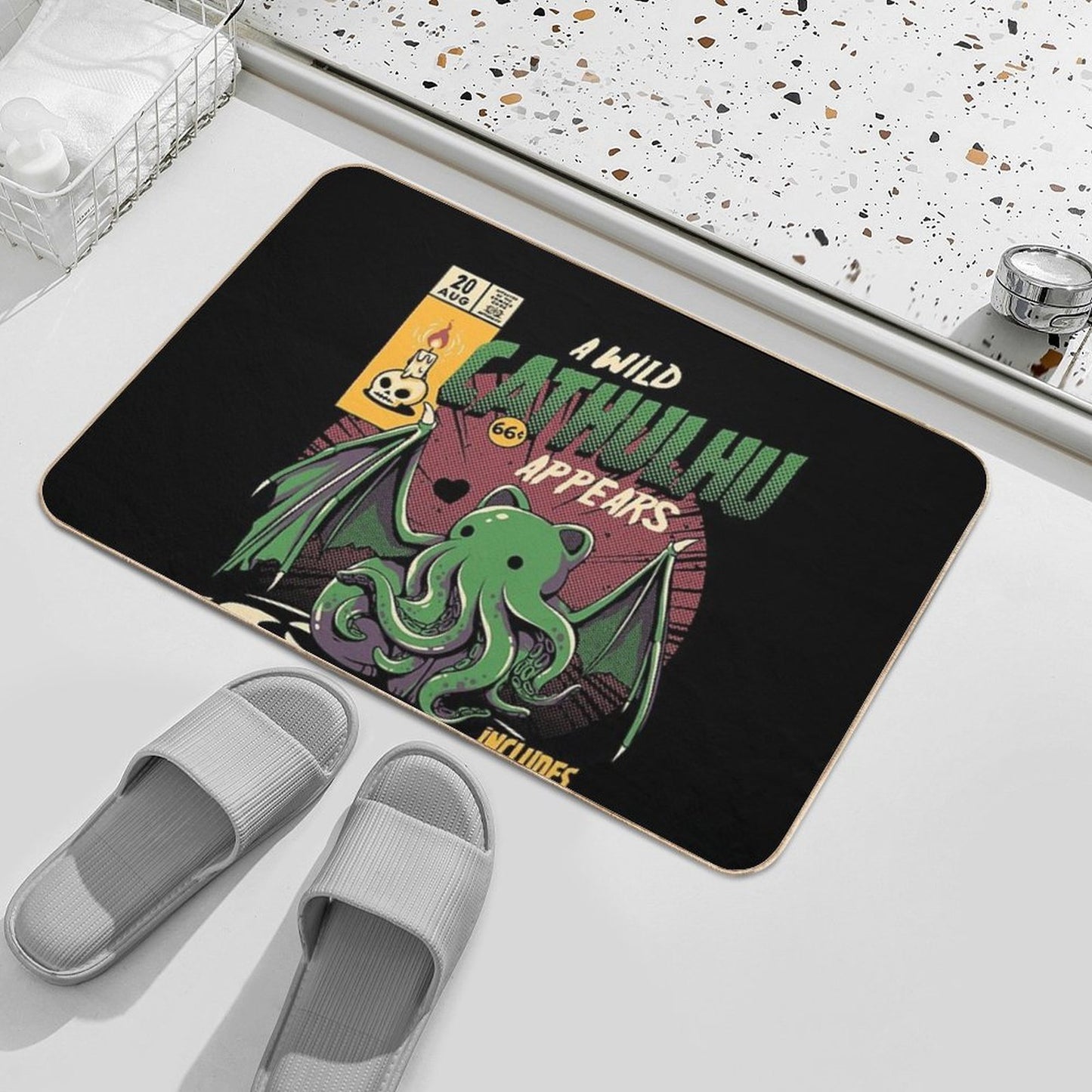 Cathulhu Durable Bath Mat