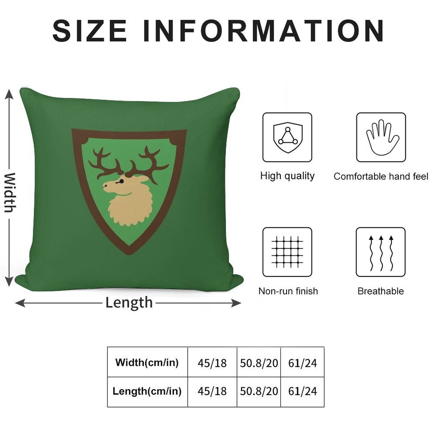 Forestmen Soft Fade-Resistant Throw Pillow
