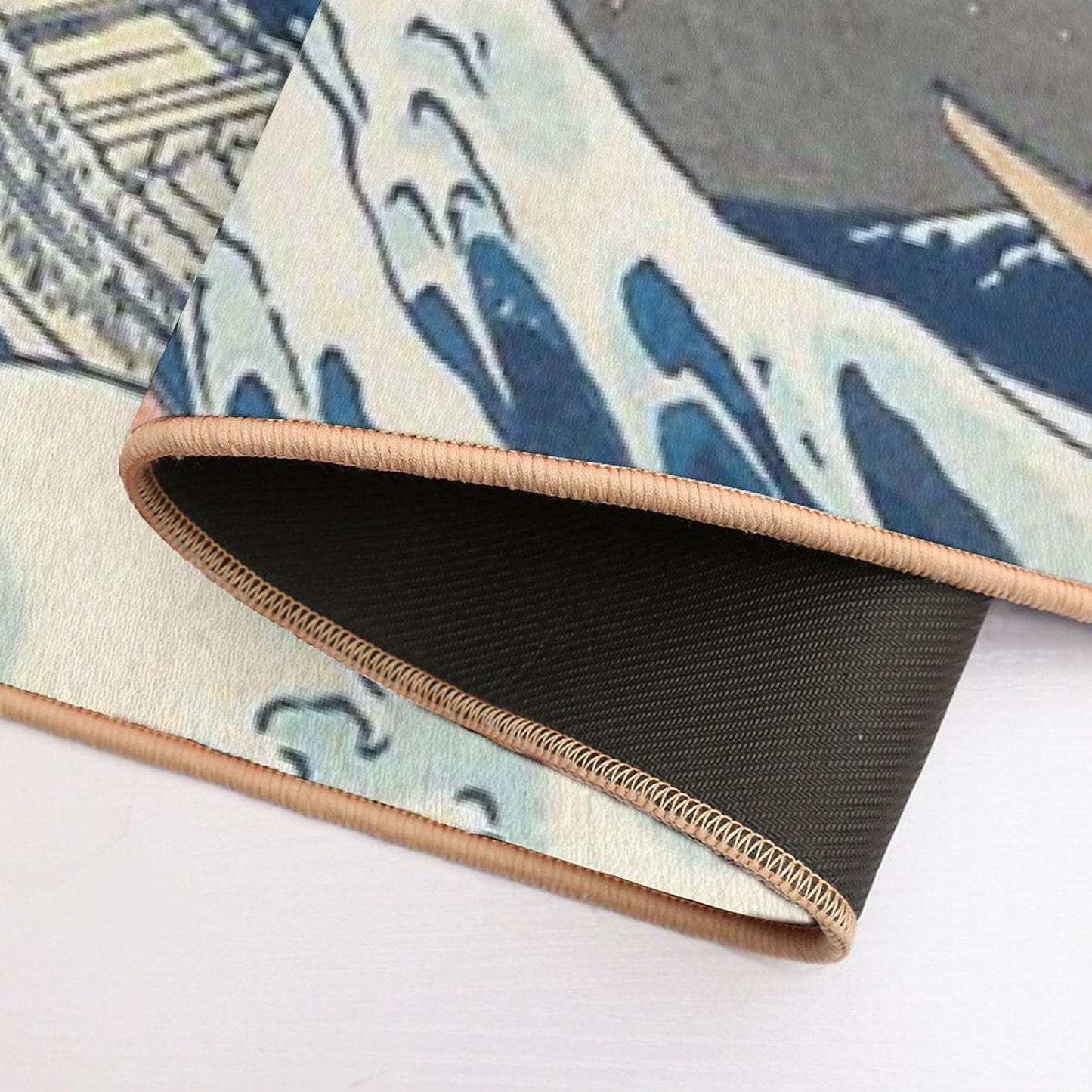 Kanagawa Oki Nami Ura  The Great Wave  Slip-Resistant Bath Mat
