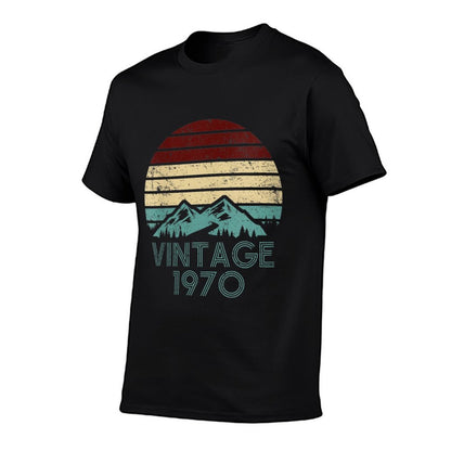 Womens 50th Birthday 1970 Vintage Retro Classic  Slim-fit Cut T-Shirt