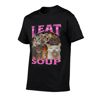 Soup Funny Cat Meme Bootleg Graphic Men Women Comfortable T-Shirt