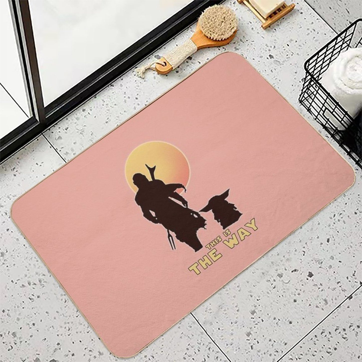 This Is The Way  Repositionable Bath Mat