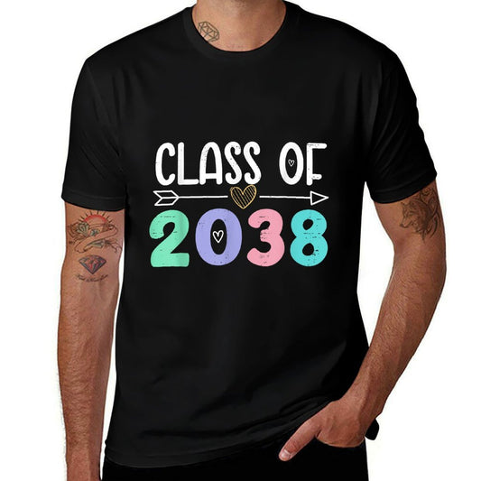 Class of 2038 Grow With Me Back To School Graduation  Tagless Design T-Shirt