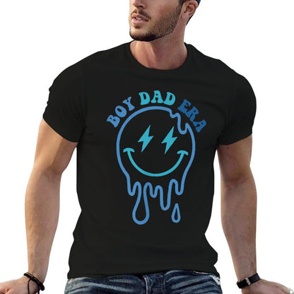 Groovy In My Boy Dad Era Funny Fathers Day 2 Sided  Oversized Silhouette T-Shirt