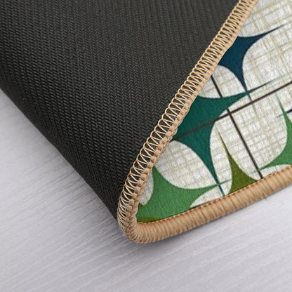 Eames Era Starbursts And Globes 1 (bkgrnd) Durable Bath Mat