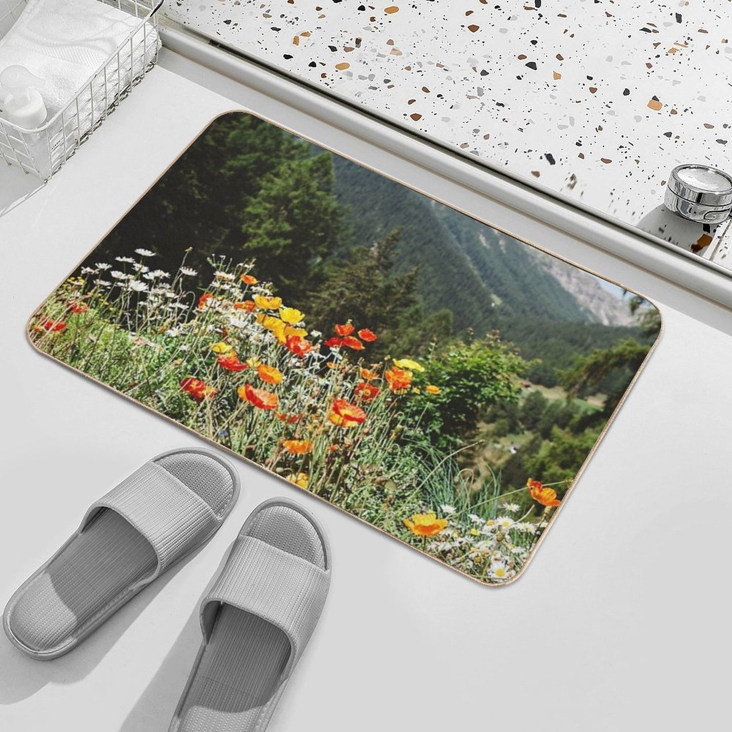 Mountain Garden  Eco-Friendly Bath Mat