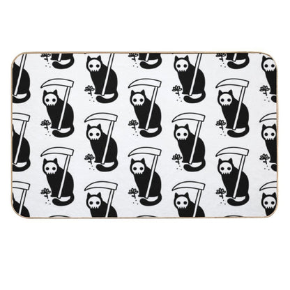 Grim Kitty  Long-Lasting Bath Mat