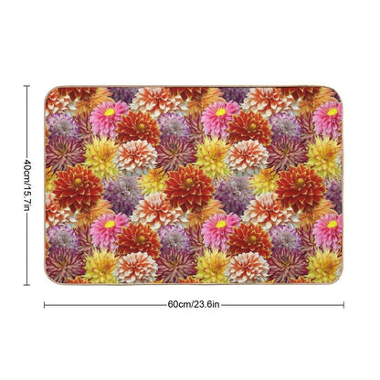 Dahlia Deluge  Dirt-Trapping Bath Mat