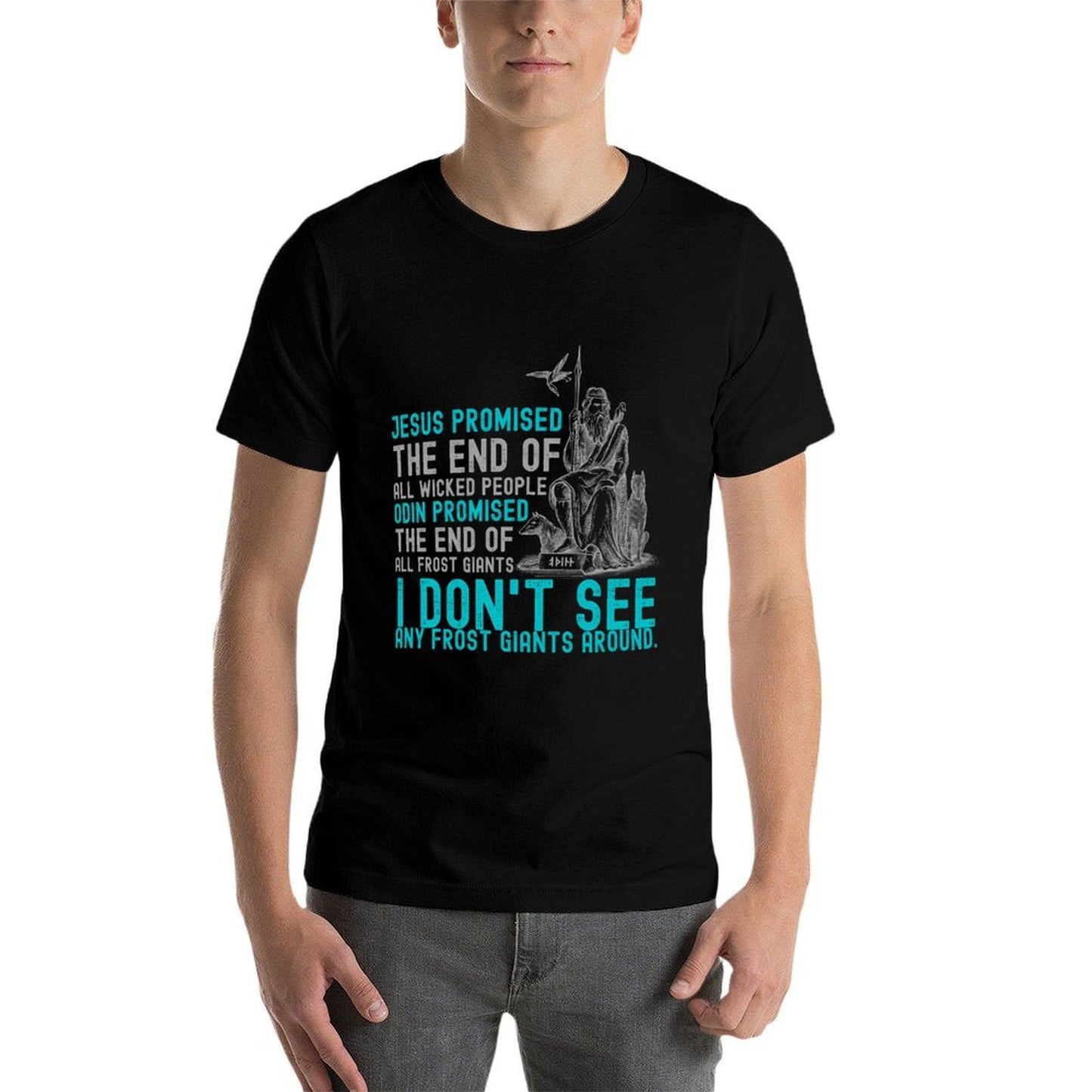 Jesus Promised The End of All Wicked People Long Sleeve  Summer-ready Fabric T-Shirt