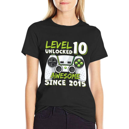 10 Year Old BDay Decorations Son Boy 10yr 2015 10th Birthday Comfortable T-Shirt