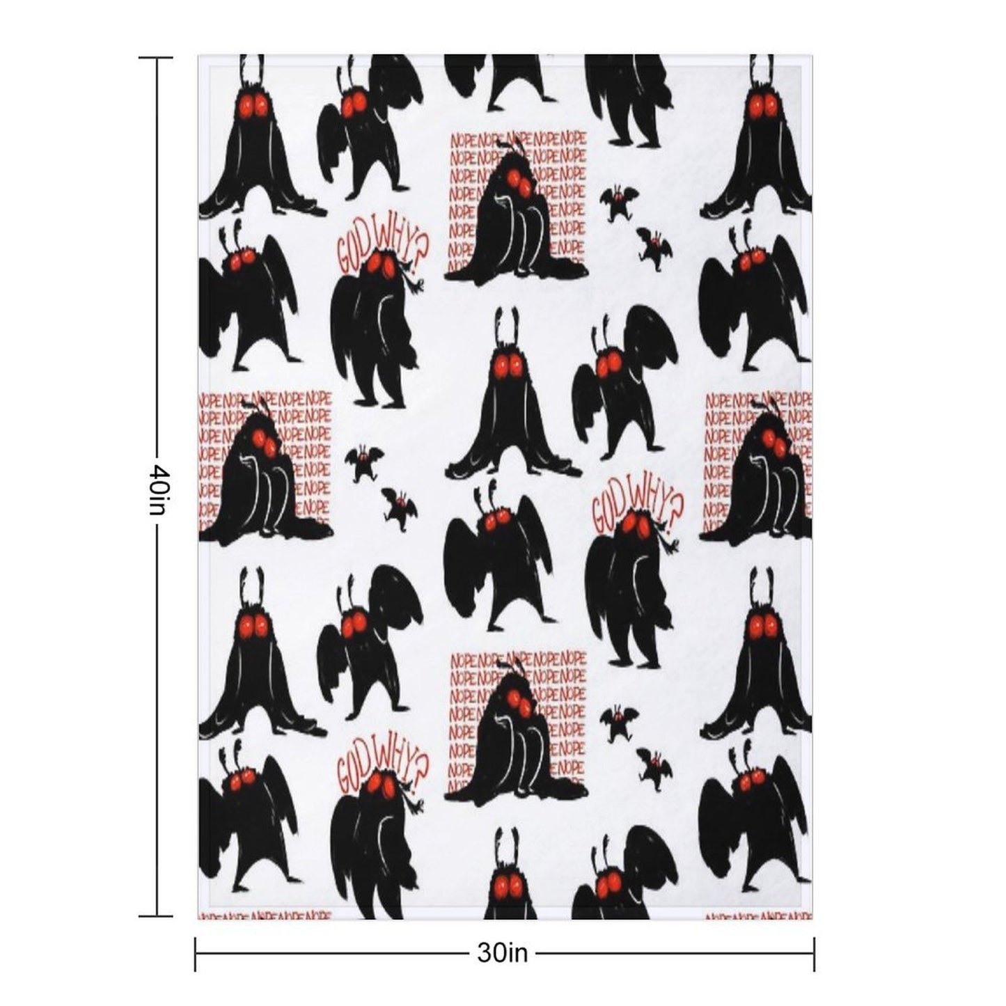 And It's Mothman! Durable Throw Blanket