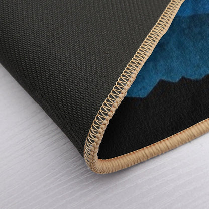 Aurora Borealis over Mountains  Versatile Bath Mat