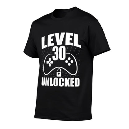 30th Birthday Gaming Gamer 30 Years Old Bday  Fade-proof Color T-Shirt