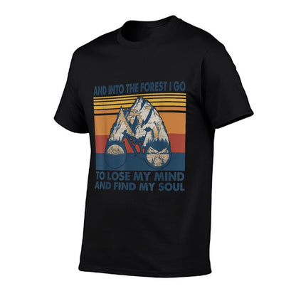 Mountain Bike And Into The Forest I Go To Lose My Mind  Eco-friendly Material T-Shirt