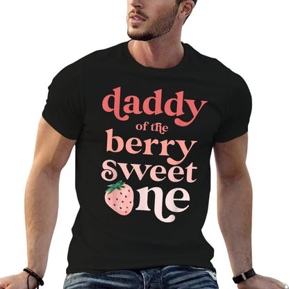 Daddy of The Berry Sweet One Strawberry First Birthday 1st  Lightweight T-Shirt