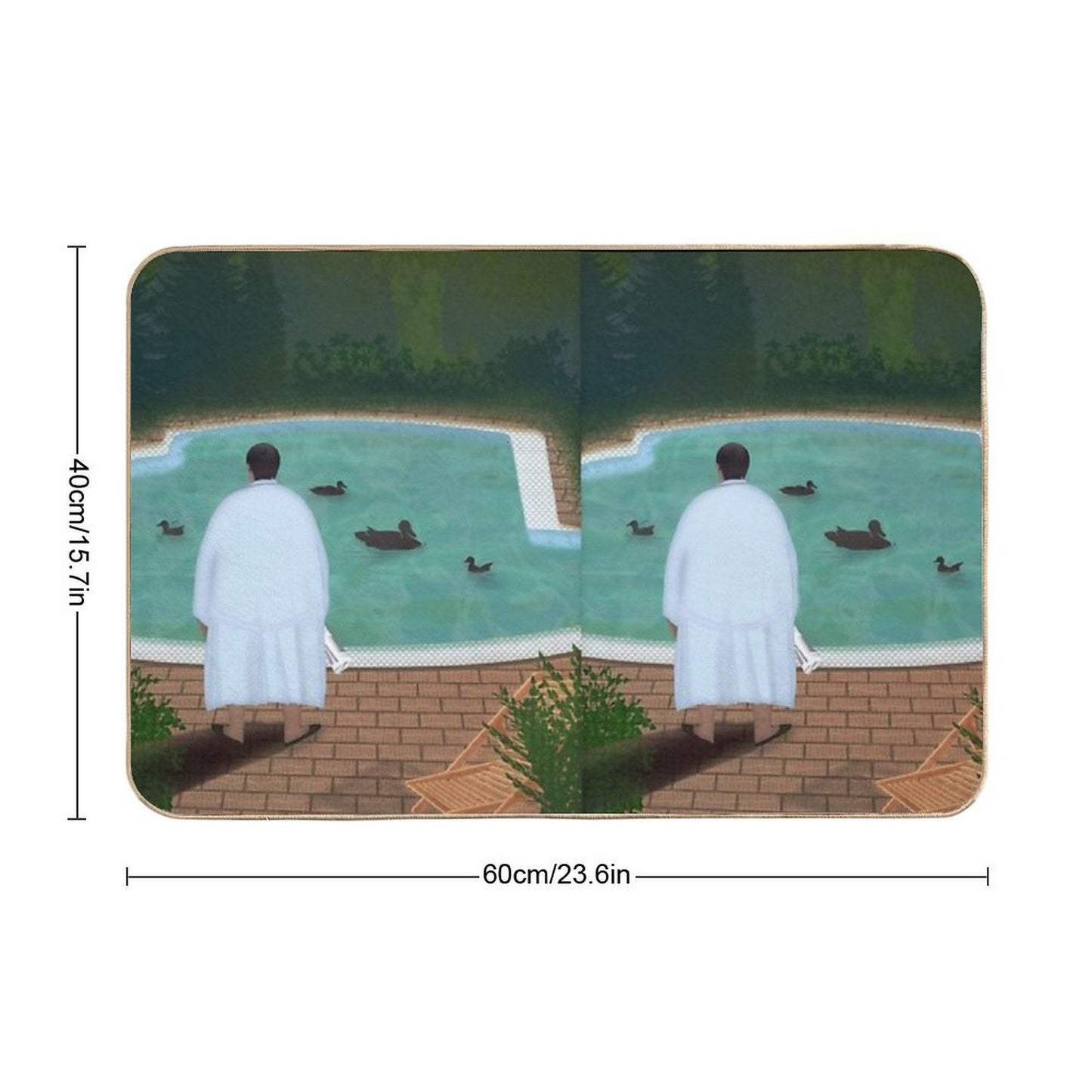 Him, with Those Ducks...  Toxin-Free Bath Mat