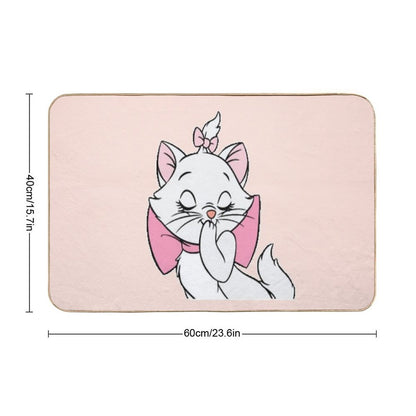 Marie Cute Aristocats. Beautiful Kitty. Cartoon Cat Teehee  High-Traffic Bath Mat