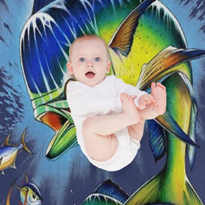 Bull Dolphin Quick-dry Throw Blanket