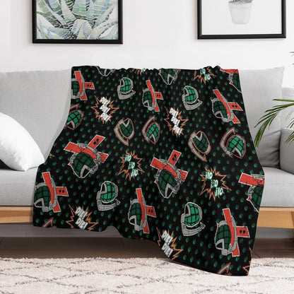 Ground Zero Grenades Wrinkle-free Throw Blanket