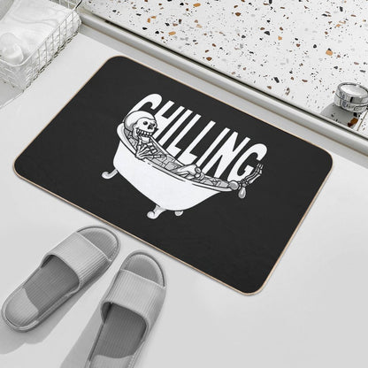 Chilling in Ice Bath  Toxin-Free Bath Mat